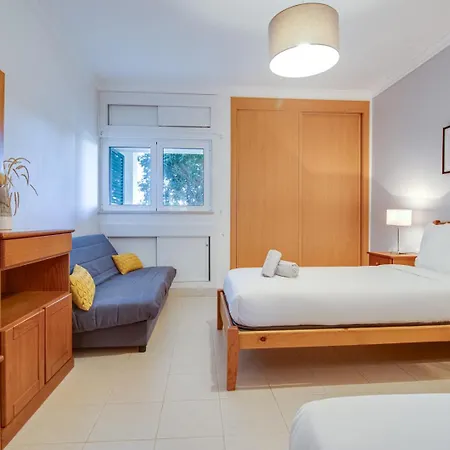 公寓 Lovely 2bd 500m Ac Wi-fi Pool Balcony 阿尔布费拉